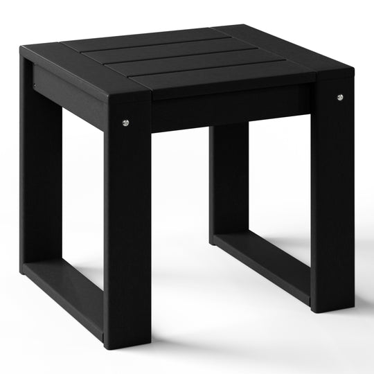 Montara Modern Outdoor HDPE Rectangle Patio Side Table