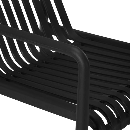 Playa Outdoor Modern Stackable Plastic Patio Club Armchairs (Set of 2)