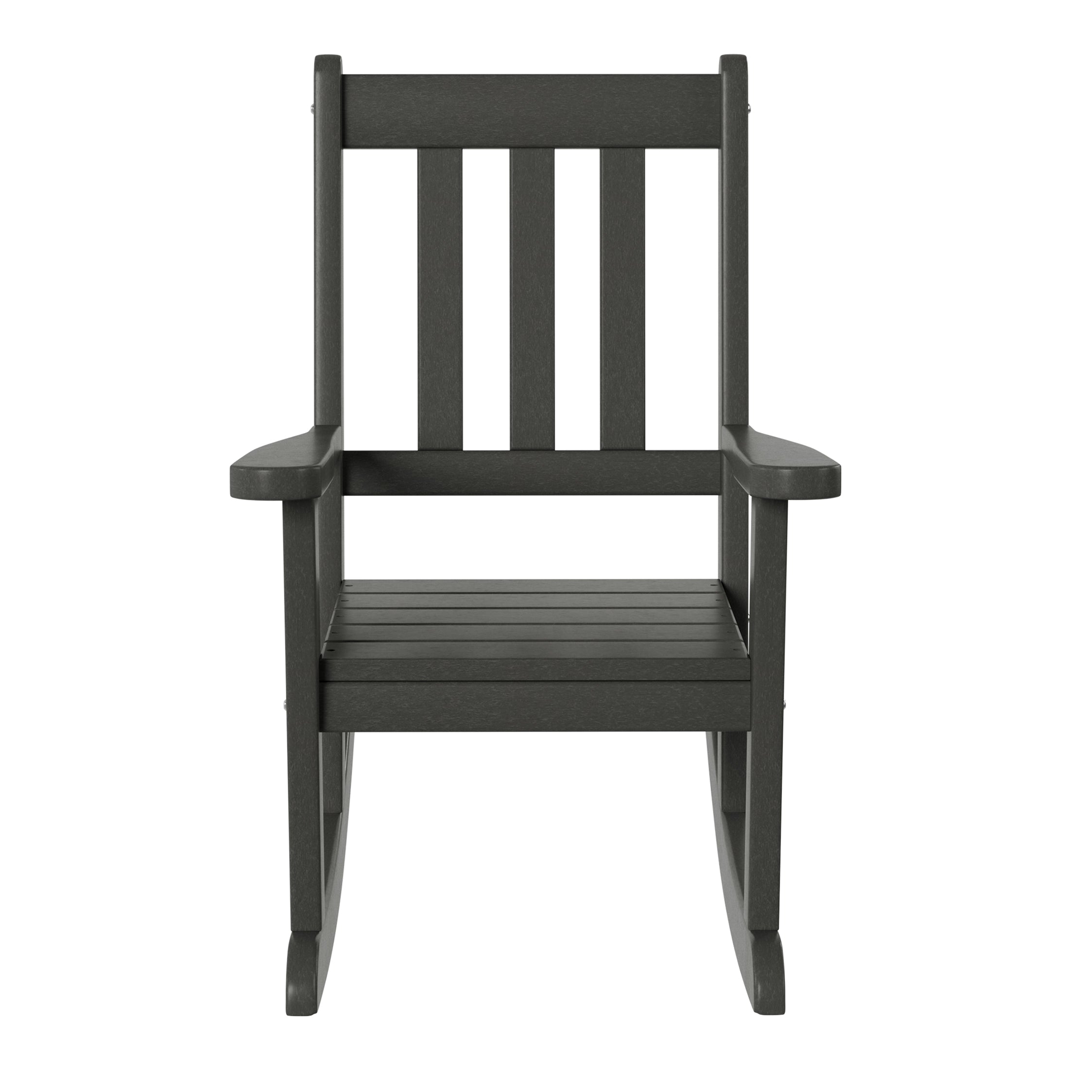 Malibu Outdoor HDPE Plastic Preschool Toddler Rocking Chairs (Set of 2)