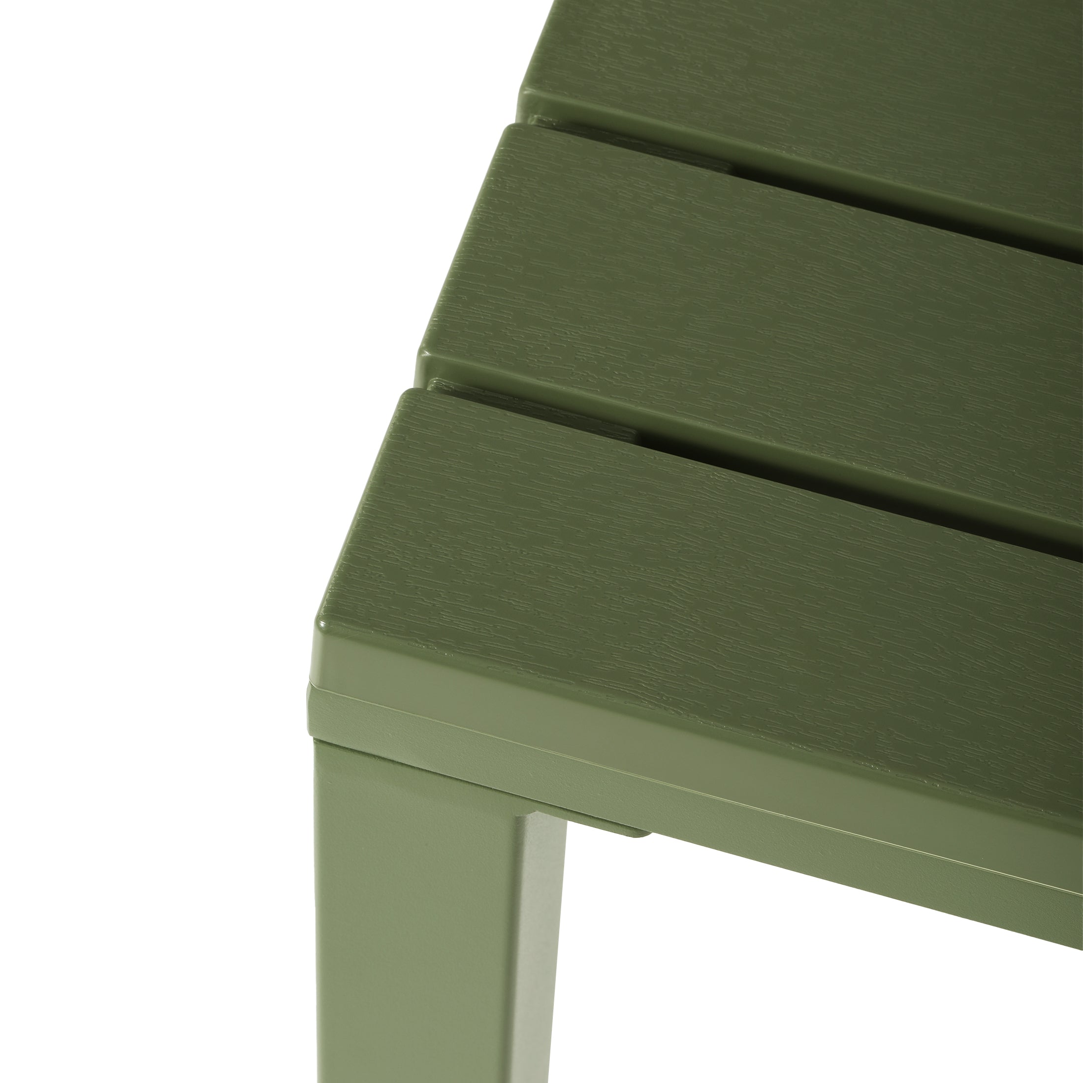 Playa 31.5" Iron Metal Frame Outdoor Square Patio Dining Table