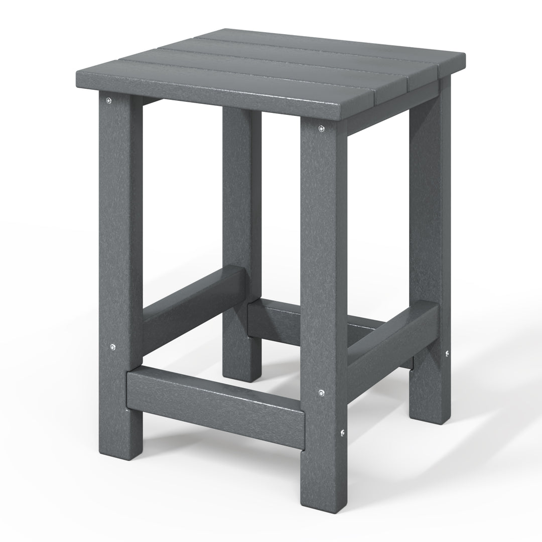 Malibu Kids Outdoor Patio Furniture HDPE Adirondack Square Side Table