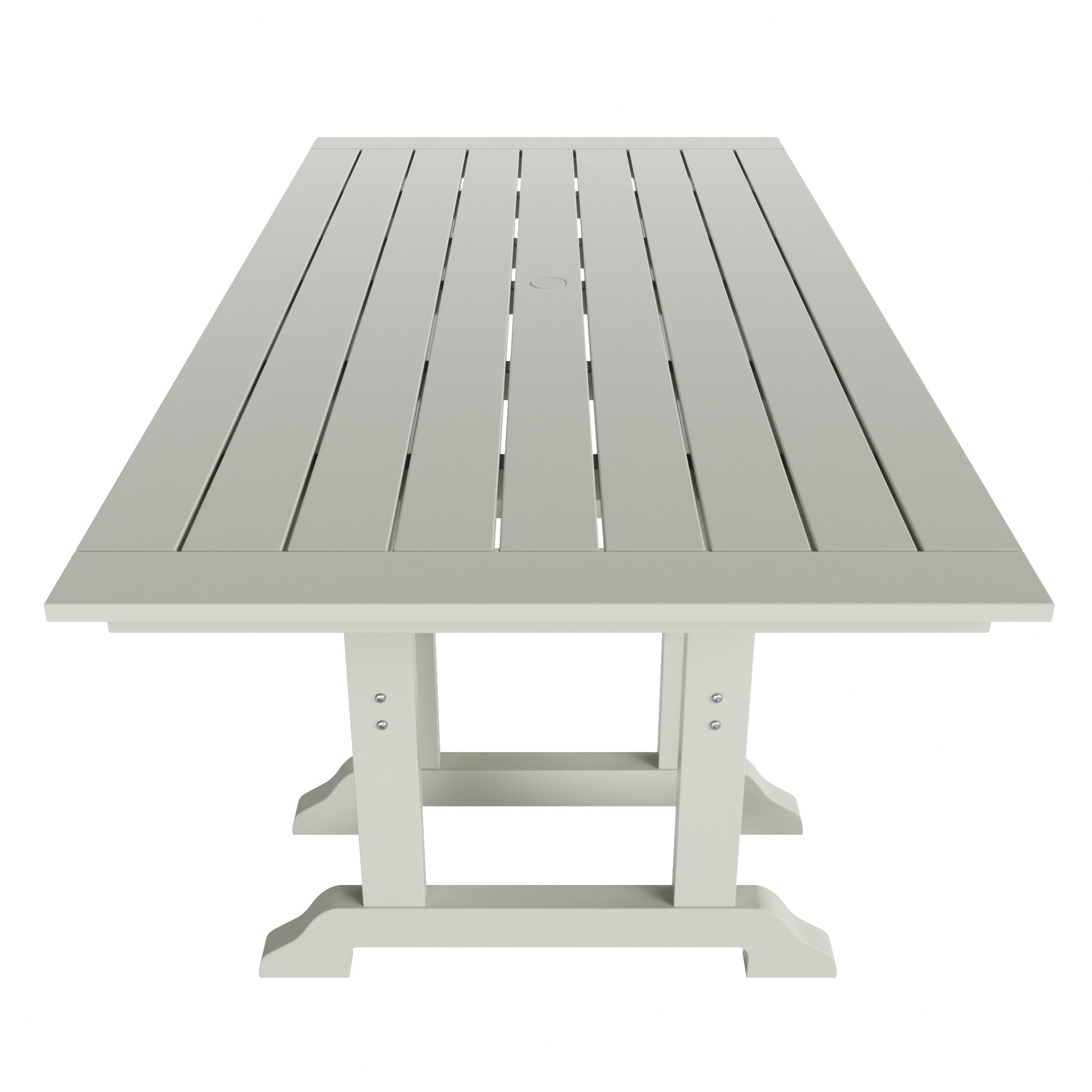Malibu 7-Piece HDPE Rectangular Patio Dining Table Set with Foldable Chairs
