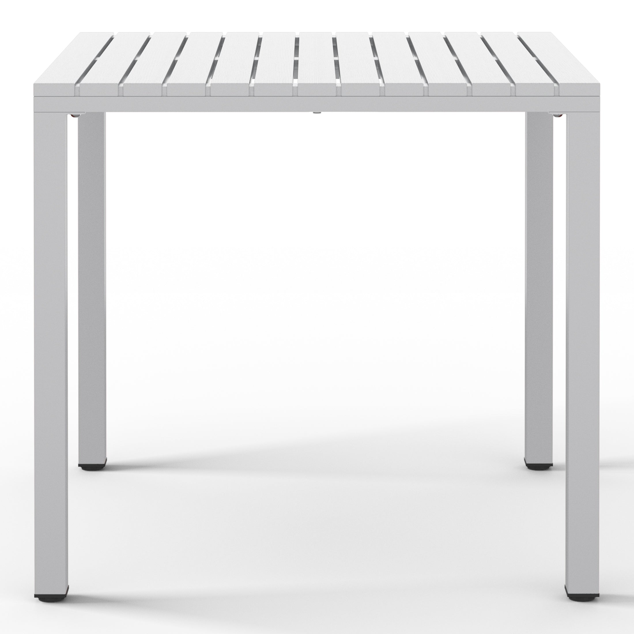 Playa 31.5" Iron Metal Frame Outdoor Square Patio Dining Table