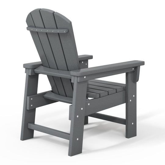 Malibu Kids Outdoor HDPE Adirondack Plastic Patio Chair
