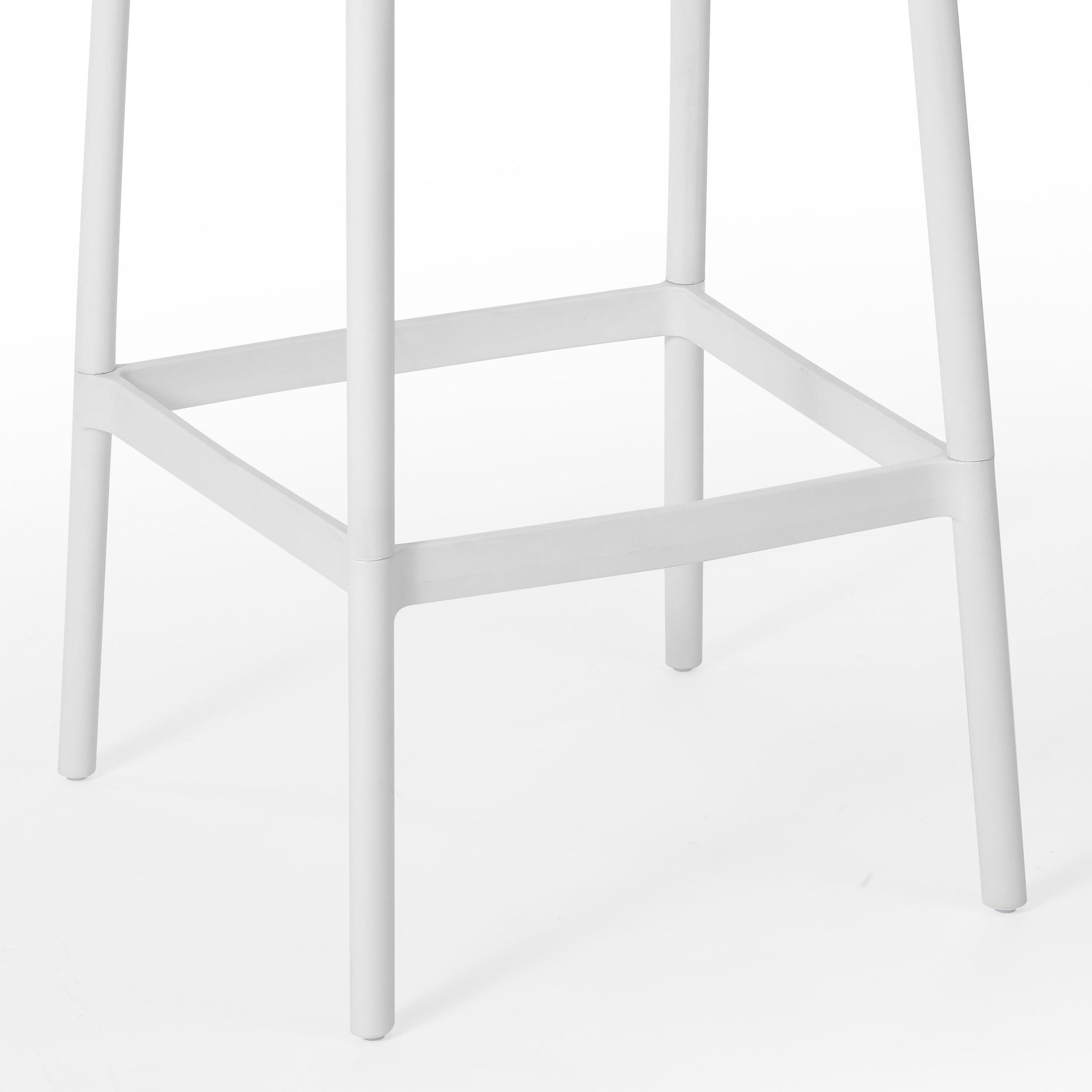 Playa 29.5" Outdoor Modern Polypropylene Plastic Patio Bar Height Stools (Set of 2)