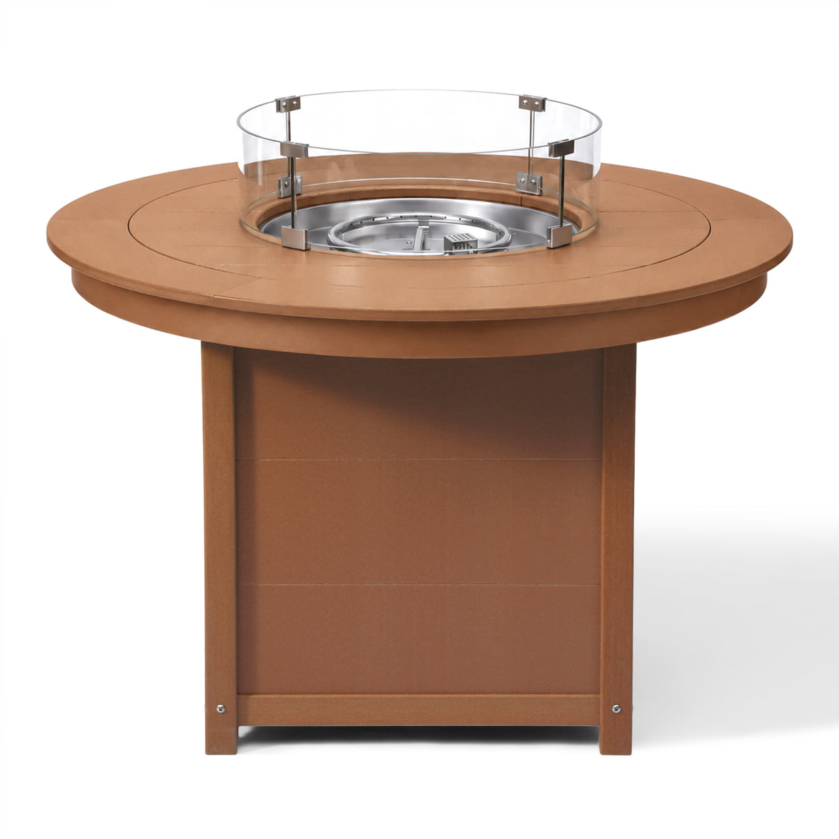 Helios 47" Modern Outdoor Patio Propane Gas Round Fire Pit Table