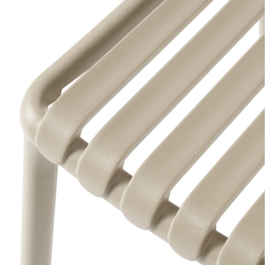 Playa 3-Piece Outdoor Metal Dining Table Set And Stackable Resin Patio Chairs