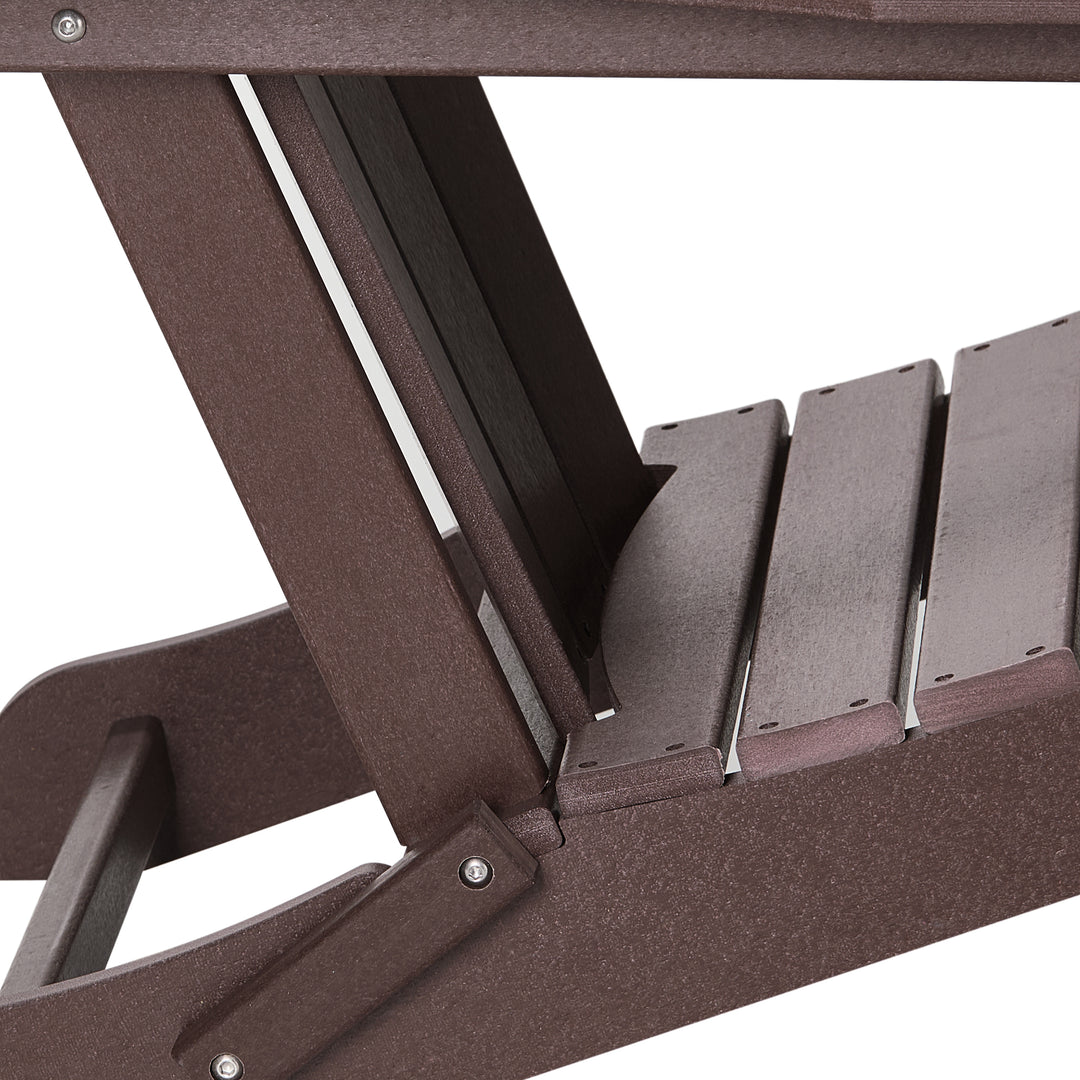 Malibu 3-Piece set Outdoor / Patio Poly Adirondack chair set with a side table ( 2 seater )