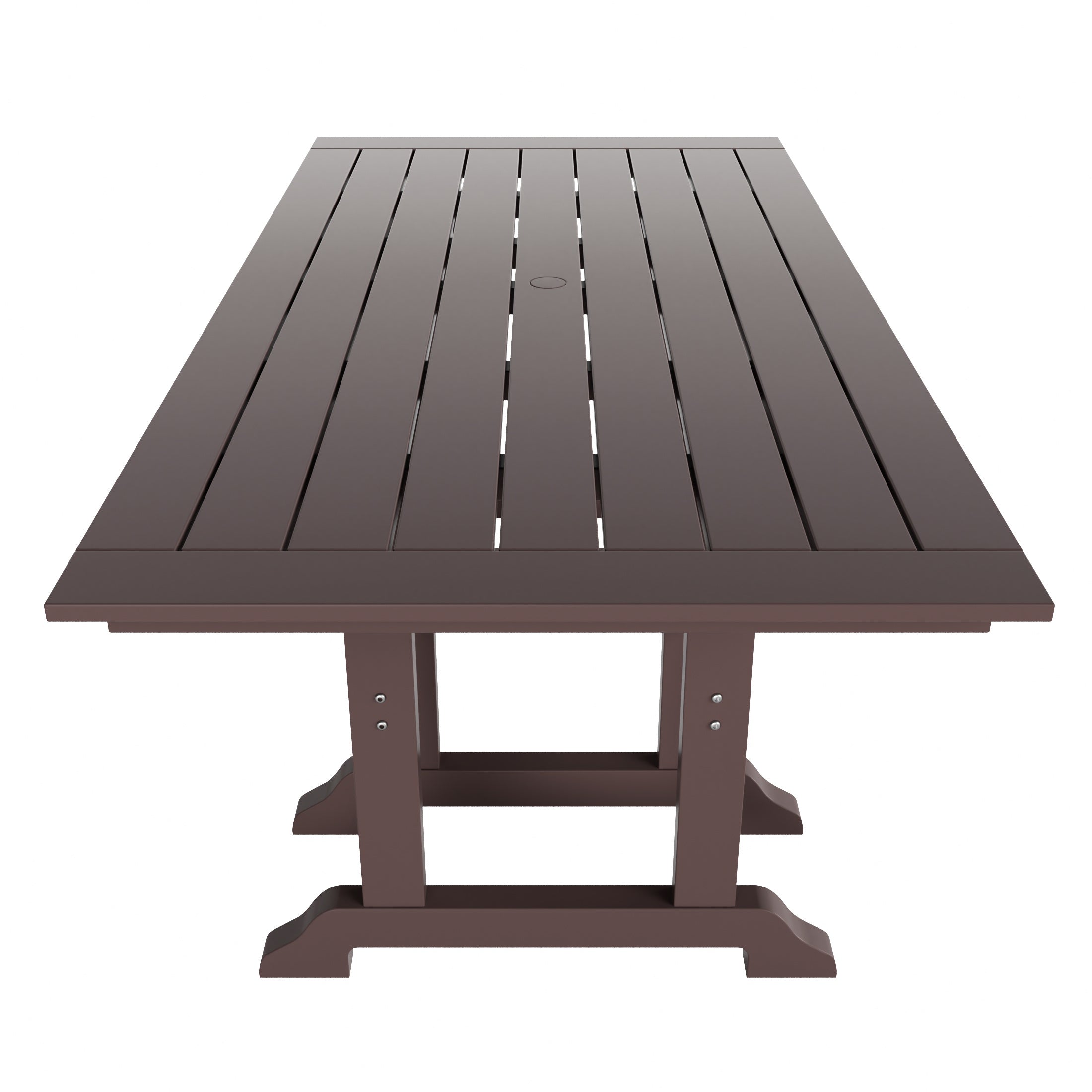 Malibu 6-Piece HDPE Outdoor Rectangle Dining Patio Table and Chairs Set