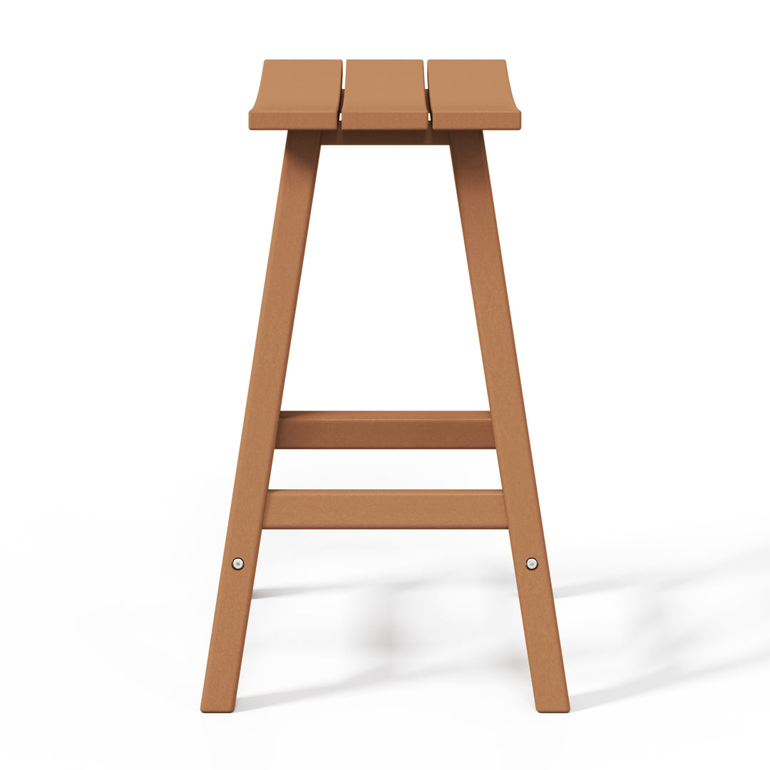 Malibu 24" HDPE Outdoor Patio Counter Height Bar Stool