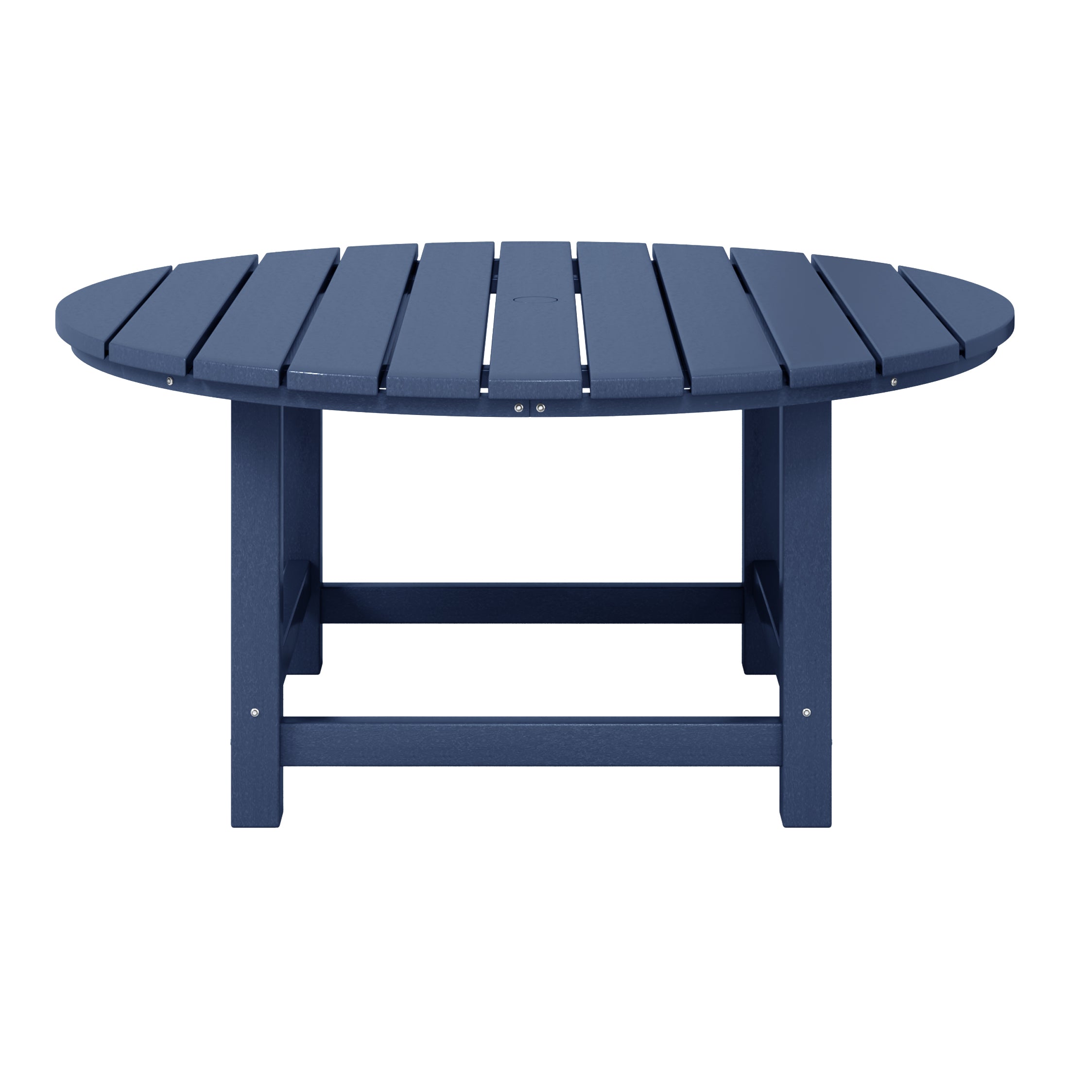 Malibu Low Outdoor HDPE Round Patio Coffee Table