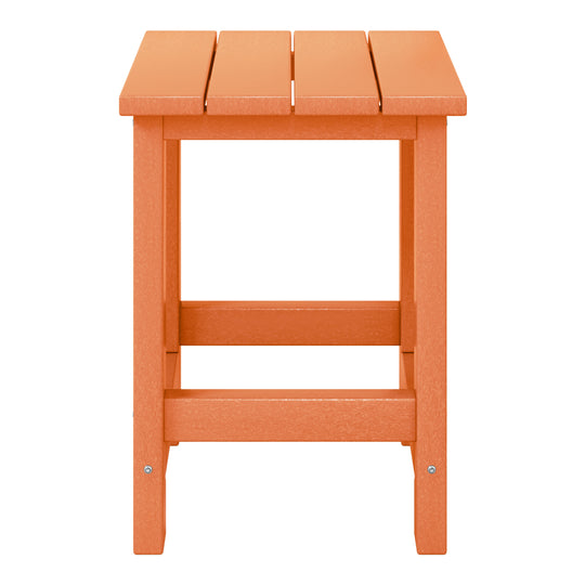 Malibu Kids Outdoor Patio Furniture HDPE Adirondack Square Side Table