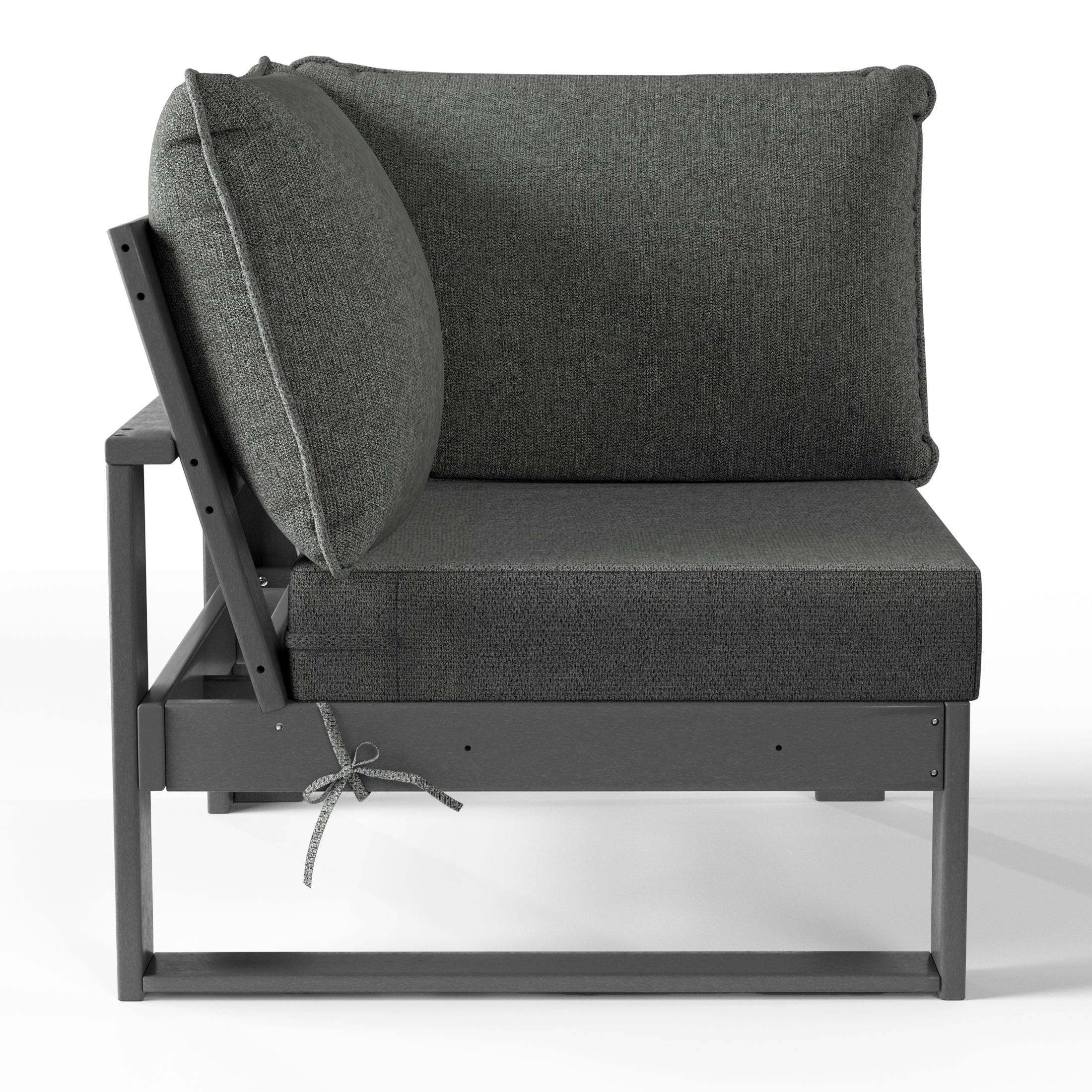 Montara Outdoor HDPE Sectional Corner Sofa Seat with Water-Proof Cushions