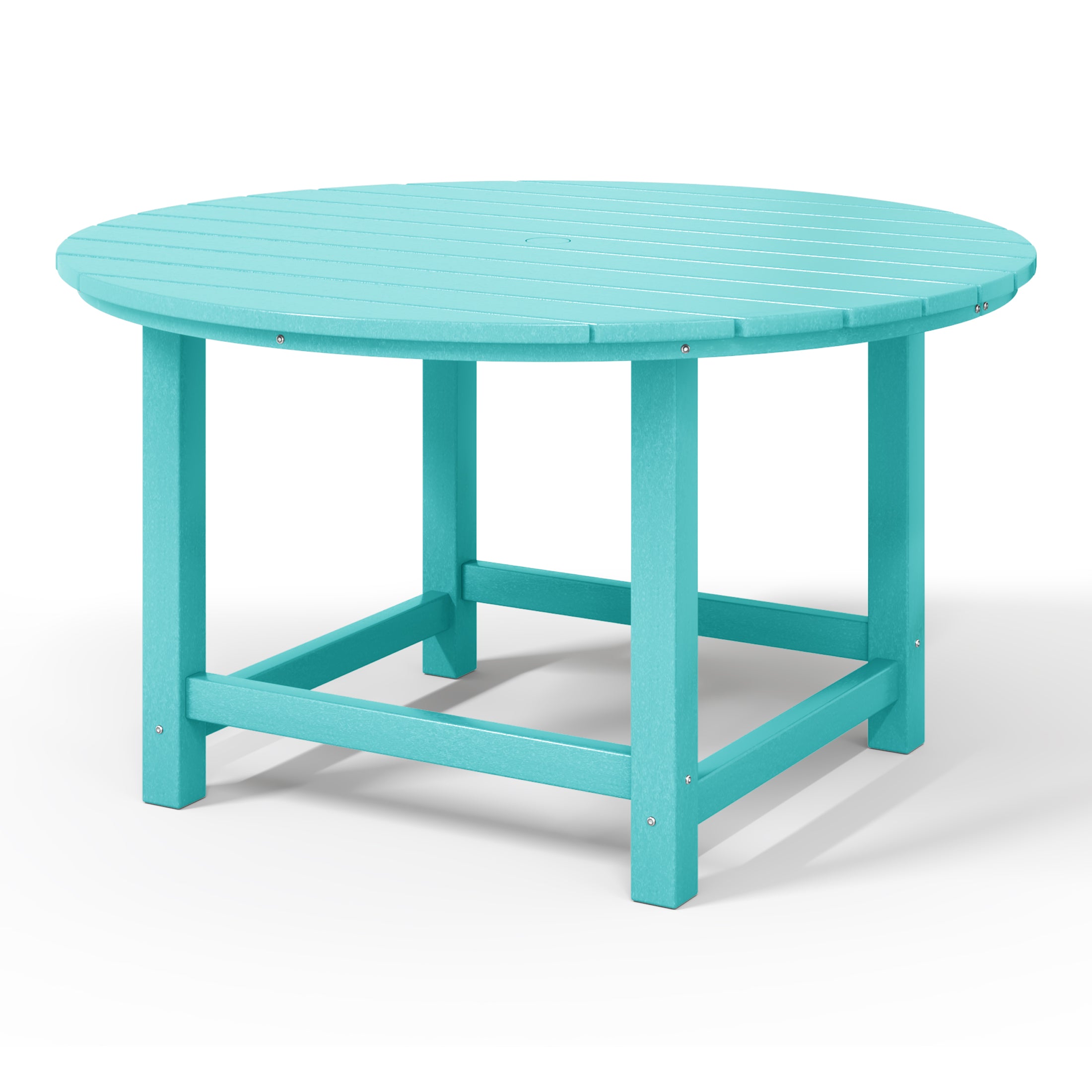 Malibu Kids Outdoor Patio Furniture HDPE 38" Wide Round Dining Table