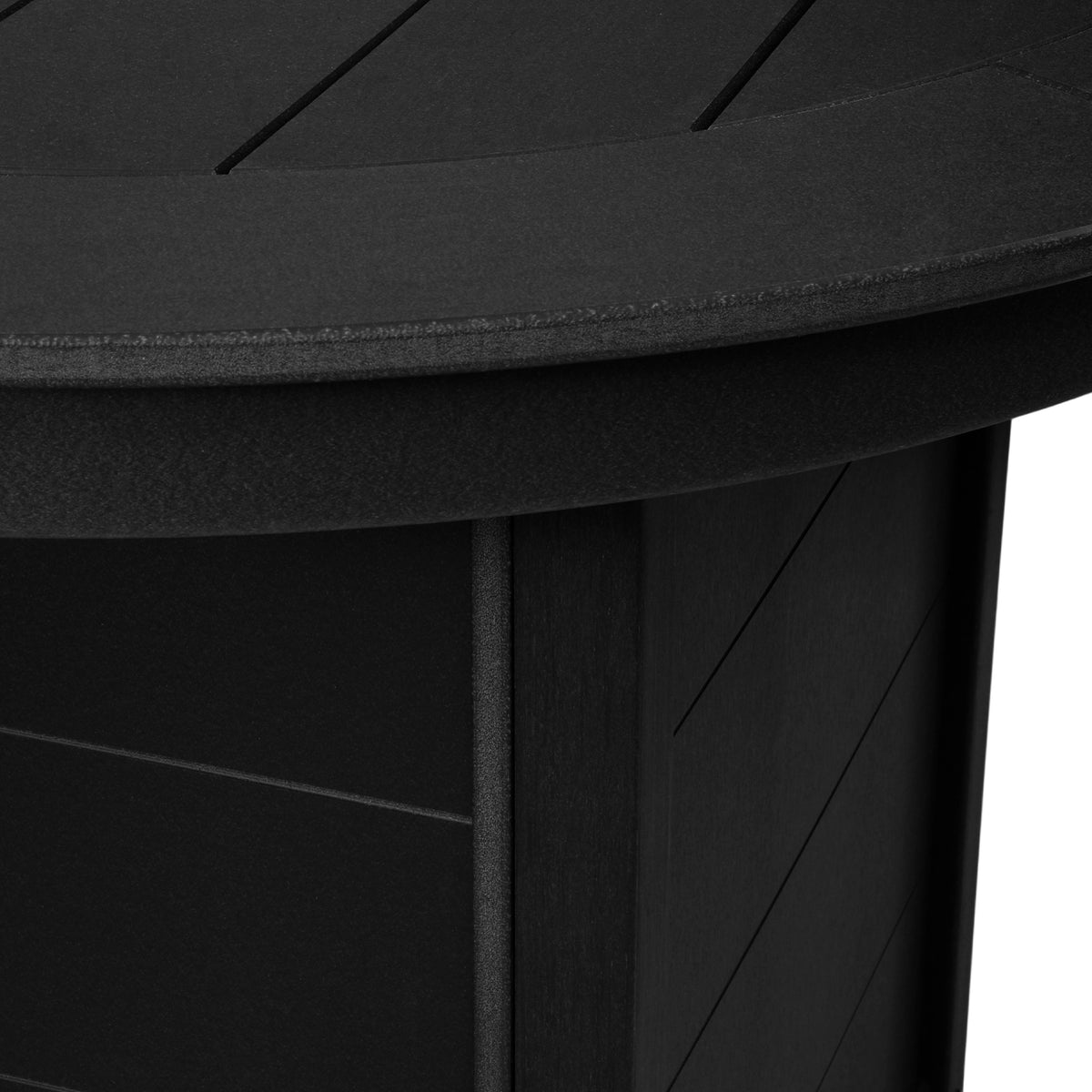 Helios 47" Modern Outdoor Patio Propane Round Counter Height Fire Pit Table