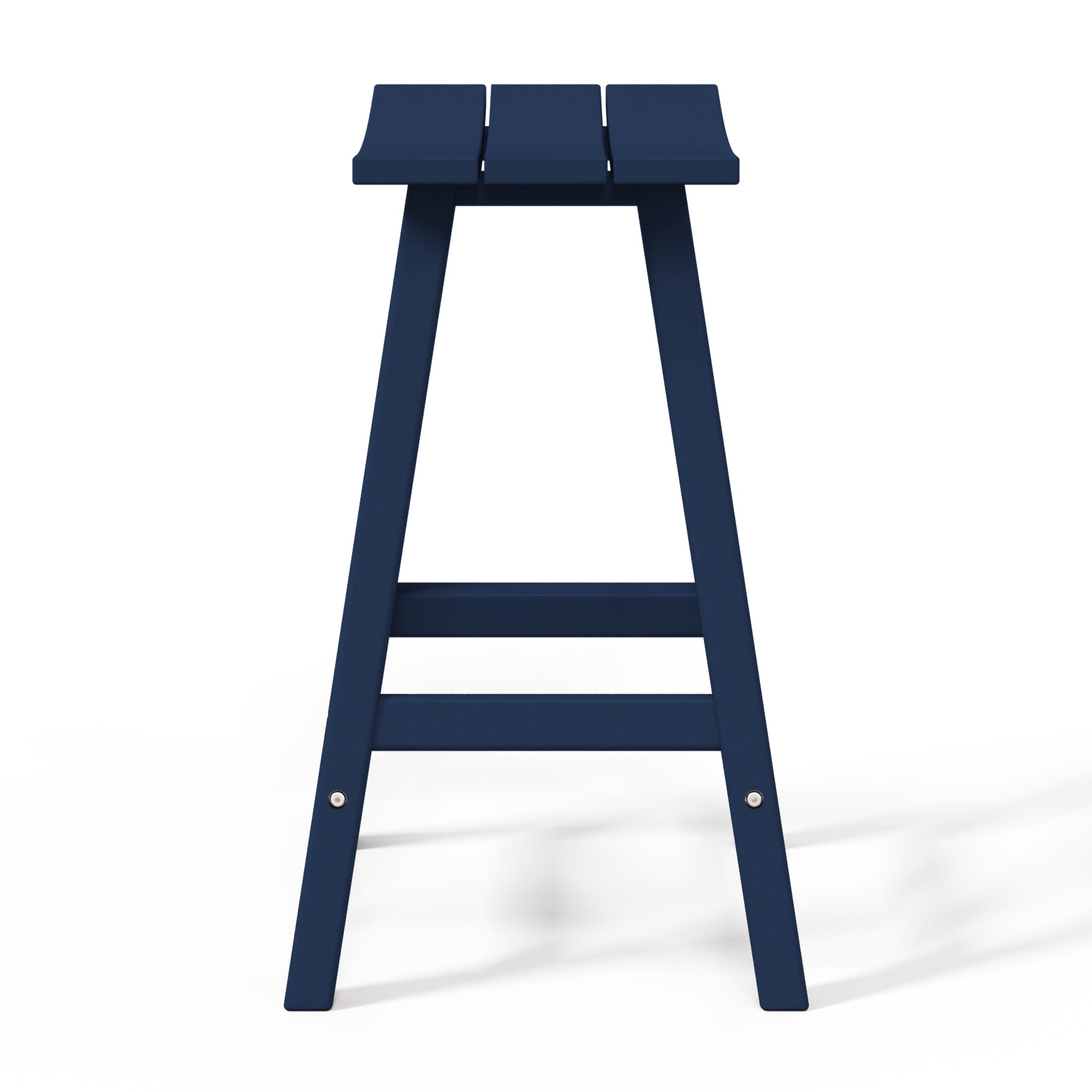 Malibu 24" HDPE Outdoor Patio Counter Height Bar Stools (Set of 2)