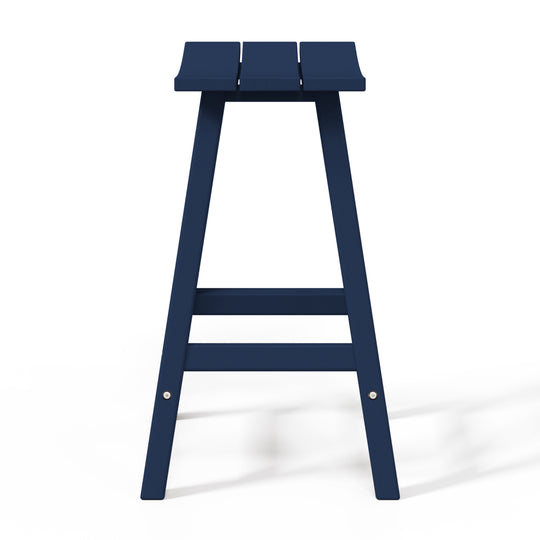 Malibu 2 piece set of 24" height Outdoor / Patio Saddle bar stools