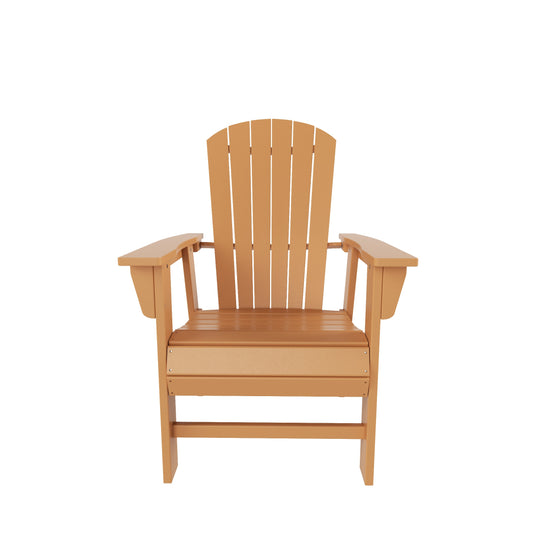 Dylan Outdoor Patio Shell-back Adirondack Dining Chair