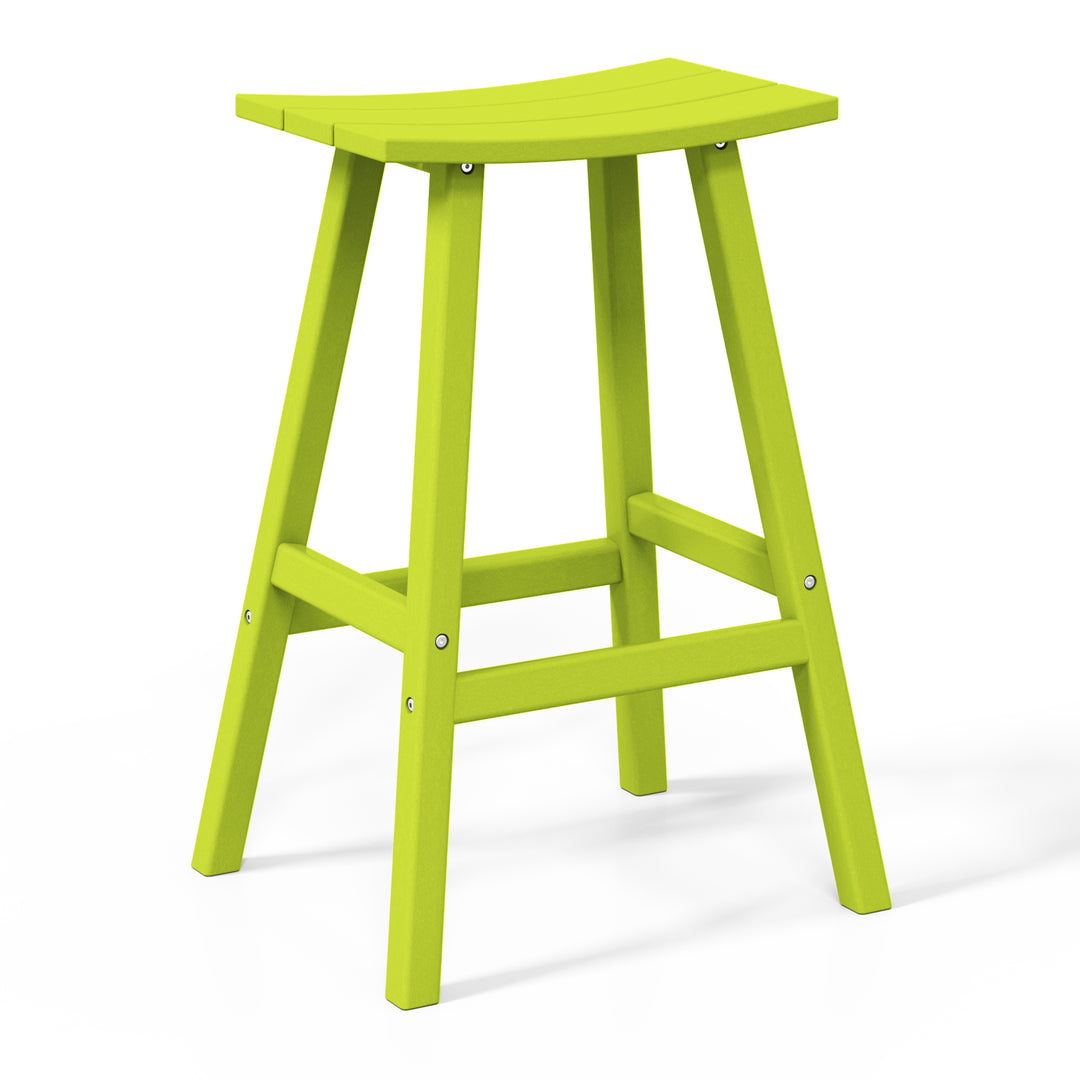 Malibu 2 piece set of 29" height Outdoor / Patio Saddle bar stools