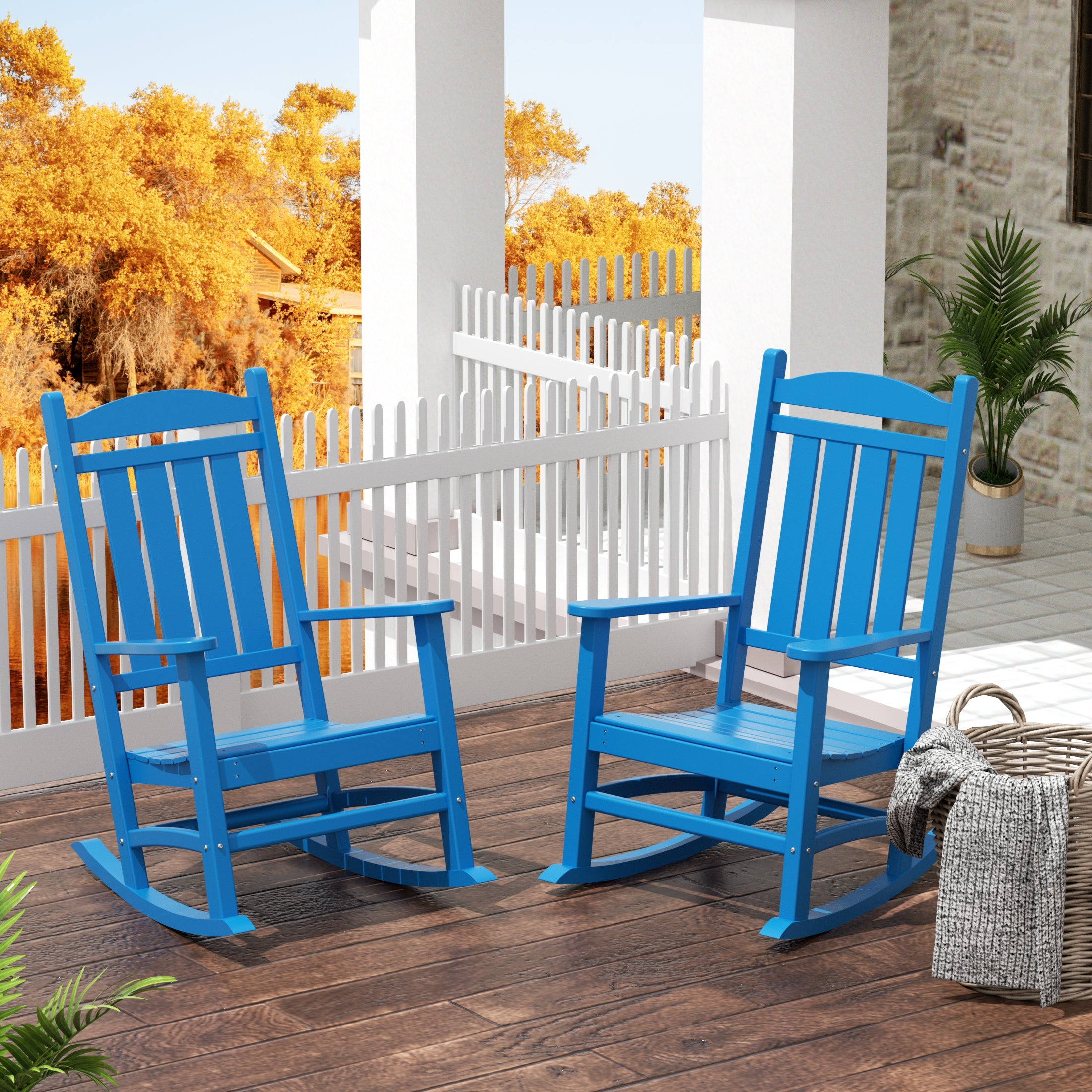 Malibu 2-Piece set Outdoor / Patio rocking chairs ( 2 seater )