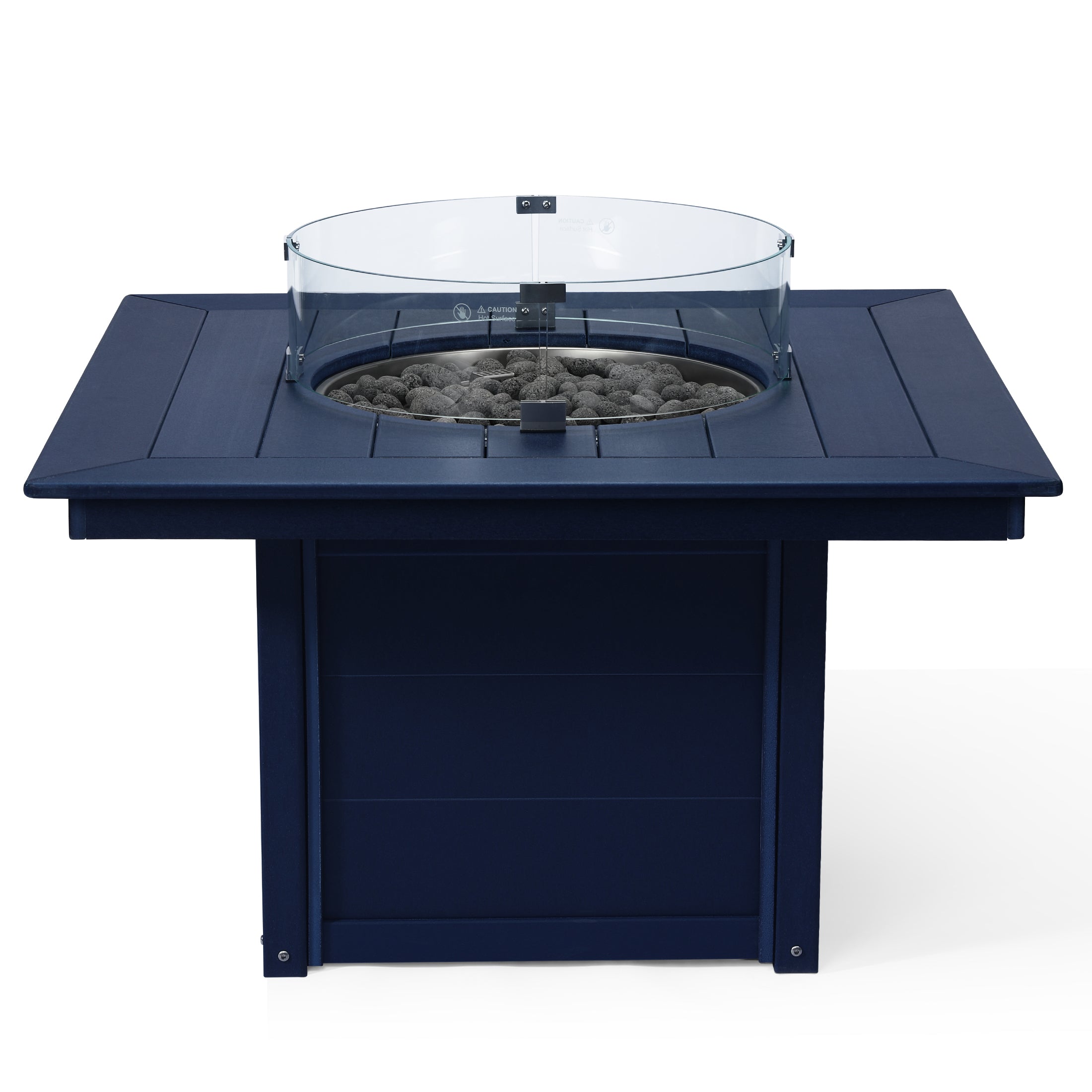Helios 42" Modern Outdoor Patio Propane Square Fire Pit Table