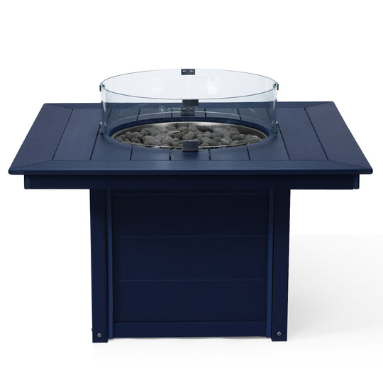 Helios 42" Modern Outdoor Patio Propane Square Fire Pit Table