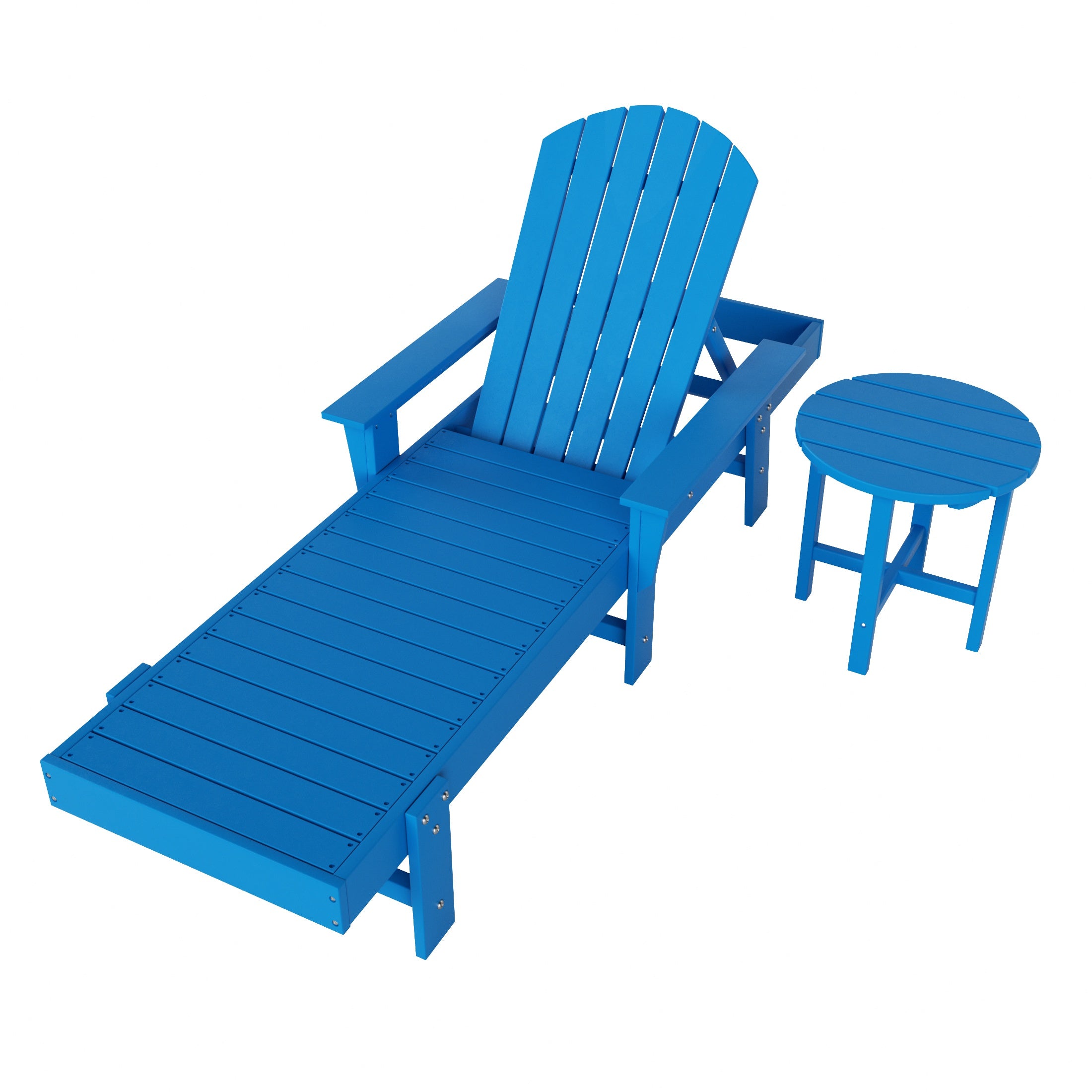 Dylan 2 Piece Adirondack Reclining Chaise Lounge With Arms