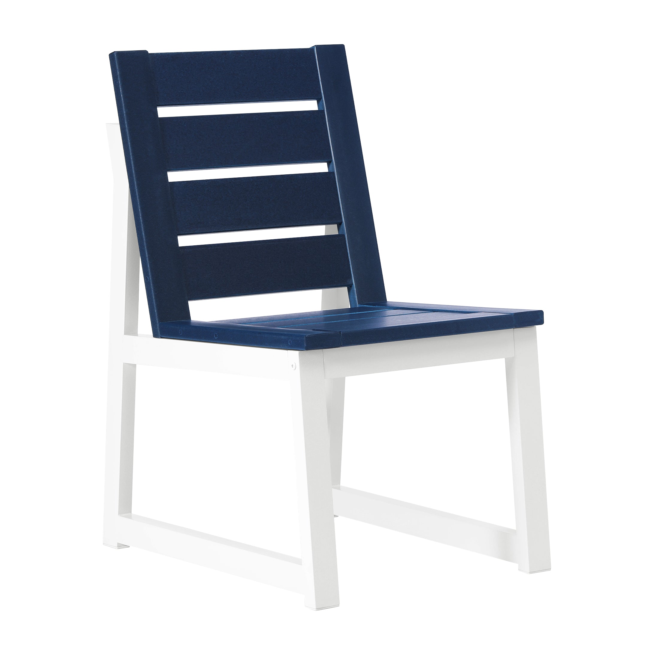 Cape May 7-Piece HDPE Outdoor Furniture Patio Dining Table With Umbrella Hole and Chairs Set For 6