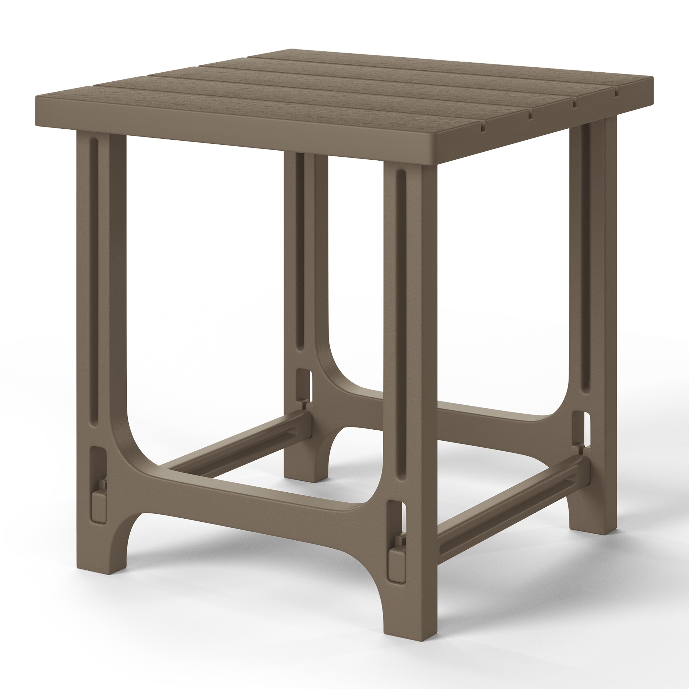 Azura Outdoor 18" HDPE Square Adirondack Patio Side Table