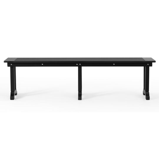 Malibu 65" Outdoor Patio Trestle Dining Bench