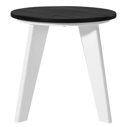 Pacifica HDPE Plastic Outdoor Round Adirondack Patio Side Table