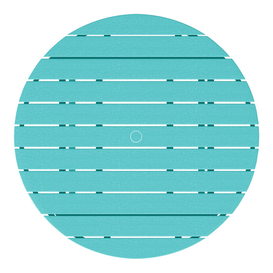 Malibu Low Outdoor HDPE Round Patio Coffee Table