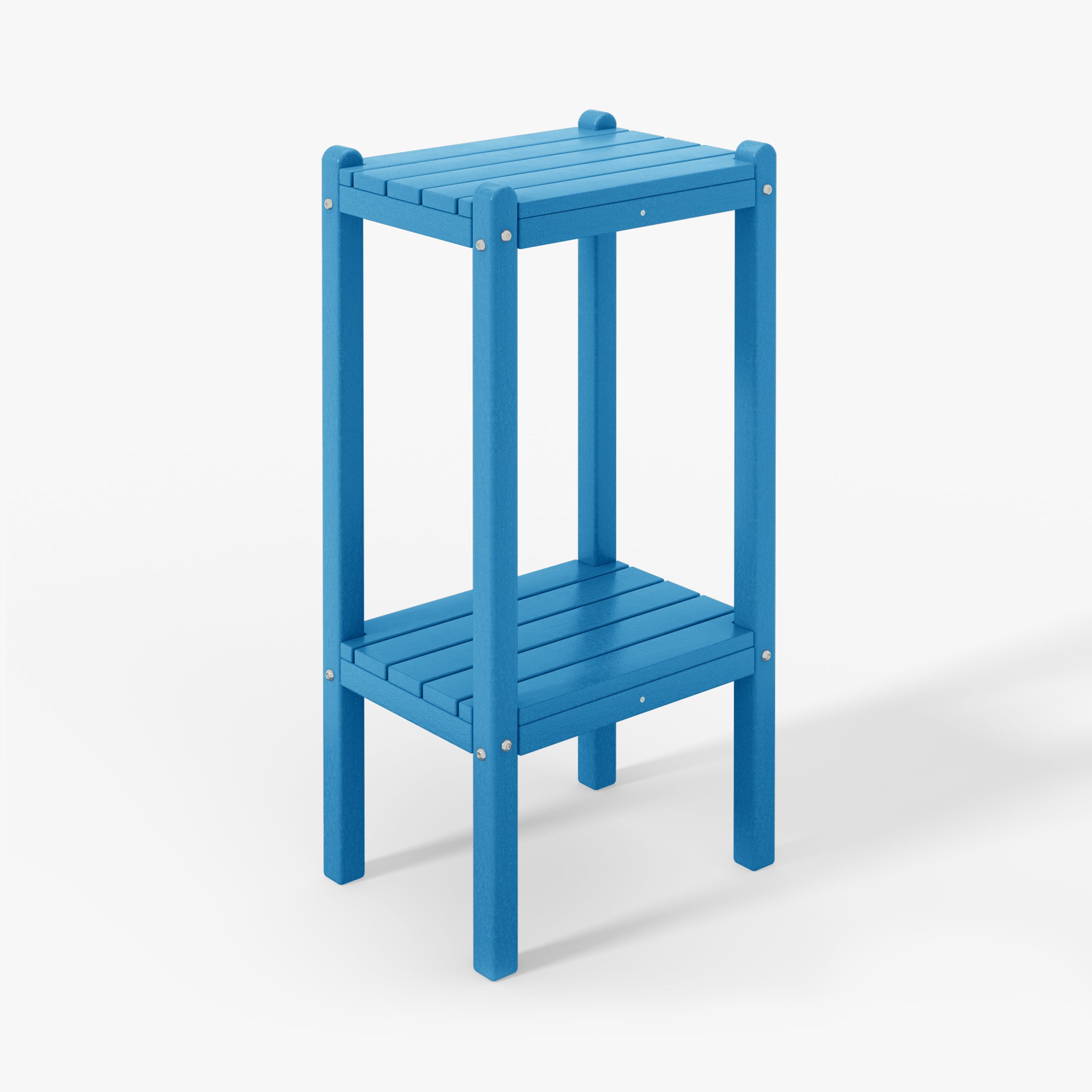 Malibu 36" Outdoor Adirondack HDPE 2-Tier Patio Side Table
