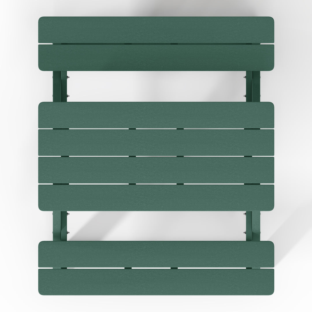 Malibu Outdoor Patio Kids HDPE Plastic Picnic Bench Table
