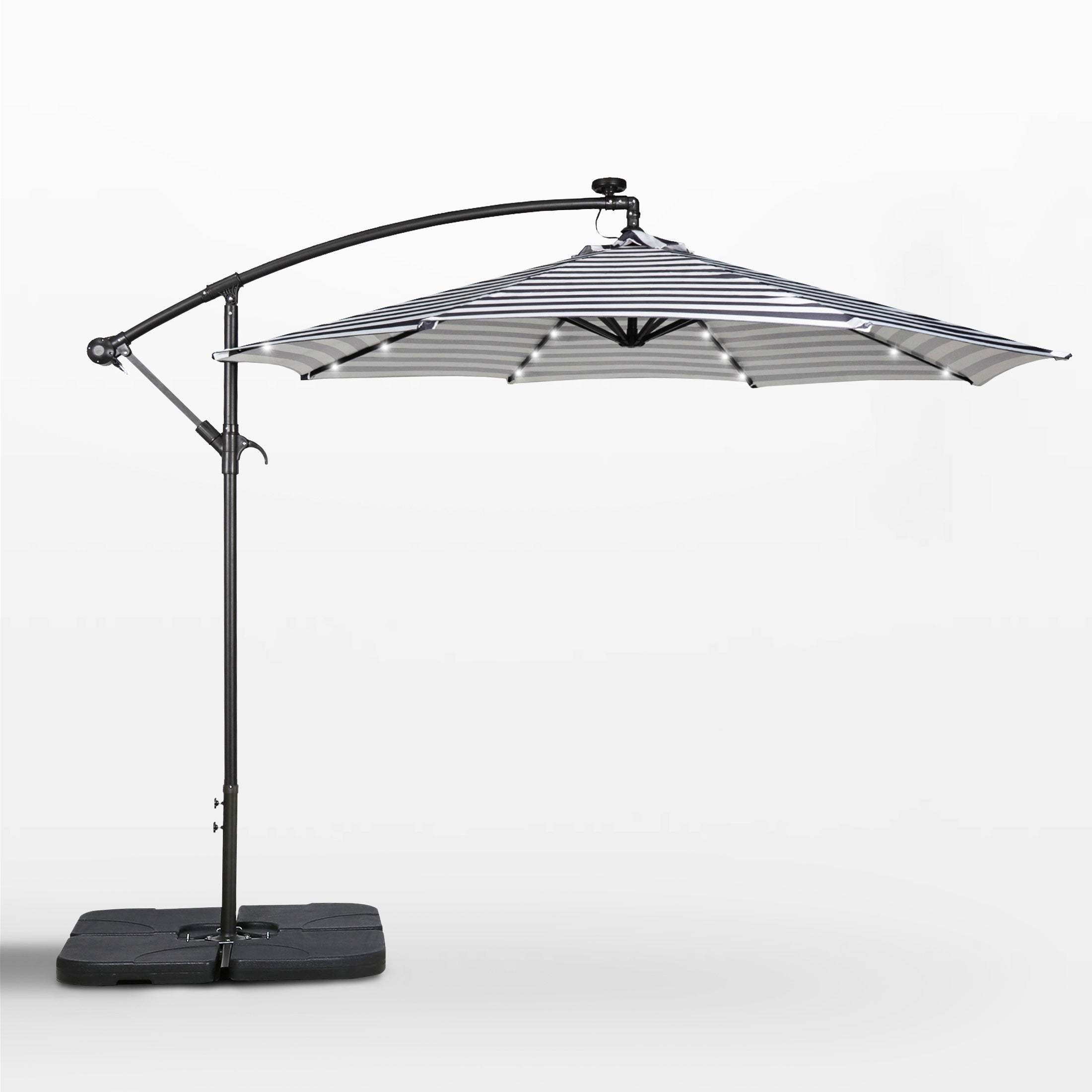 black & white patio umbrella The Put together the ideal combination of umbrella frame and all Maypex 9 ft. Steel Crank