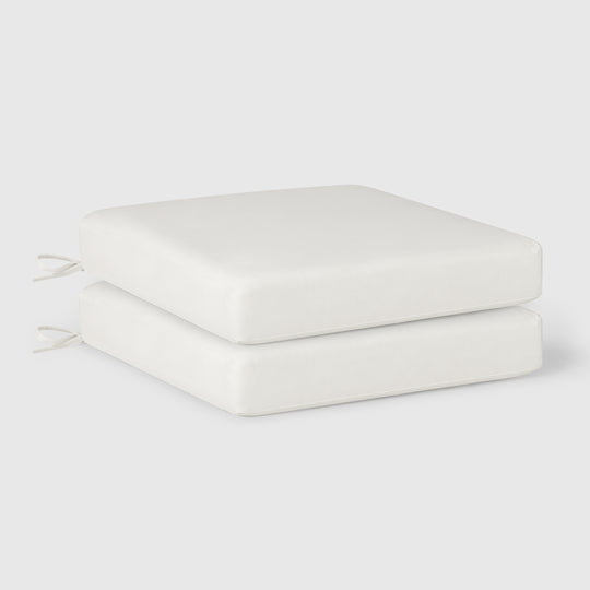 Solace Outdoor Patio Furniture Seat Chair Square Cushions Set of 2, 20" x 19"