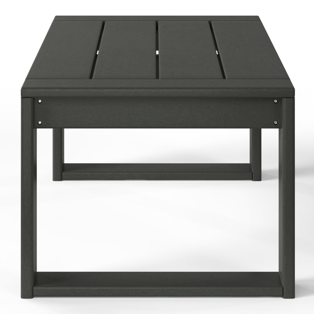 Modern Outdoor HDPE Rectangle Patio Coffee Table