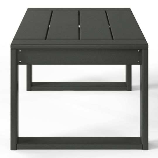 Modern Outdoor HDPE Rectangle Patio Coffee Table
