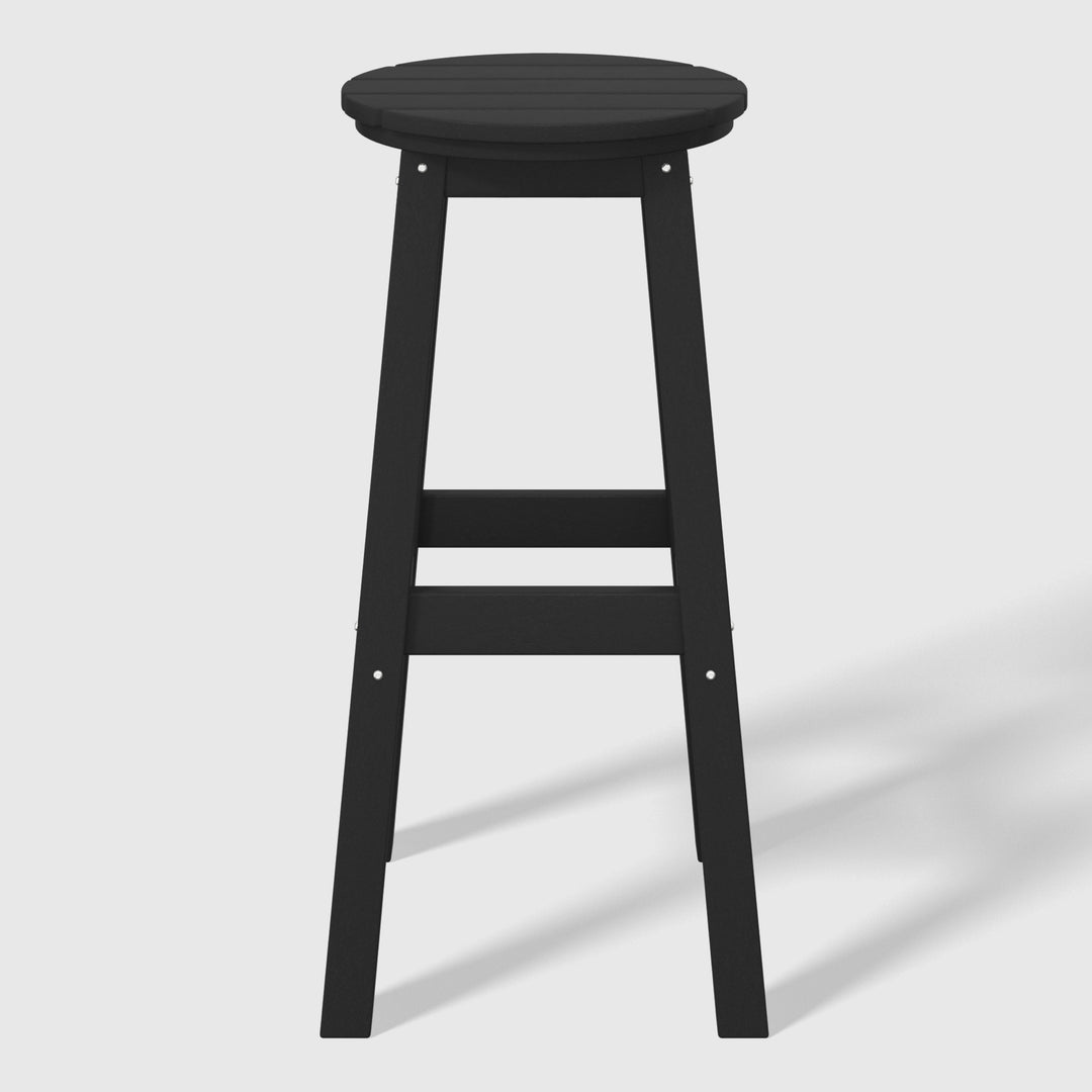 Malibu 29" HDPE Outdoor Patio Round Bar Stool