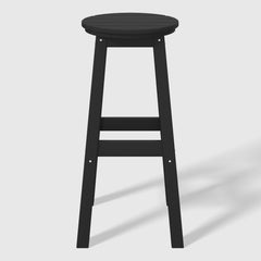 Malibu 29" HDPE Outdoor Patio Round Bar Stool