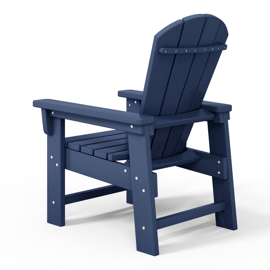 Malibu Kids Outdoor HDPE Adirondack Plastic Patio Chair