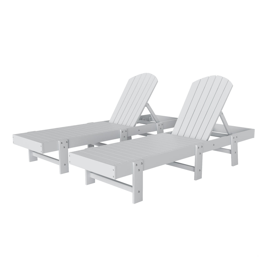 Dylan Classic Adirondack Poly Reclining Chaise Lounge