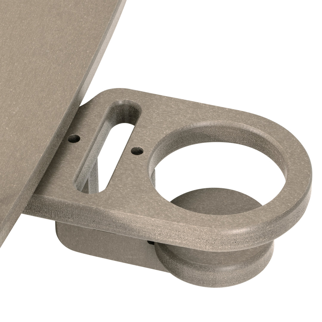 St. Augustine 4ft Outdoor HDPE Poly Farmhouse Hanging Porch Swing With Cup Holders