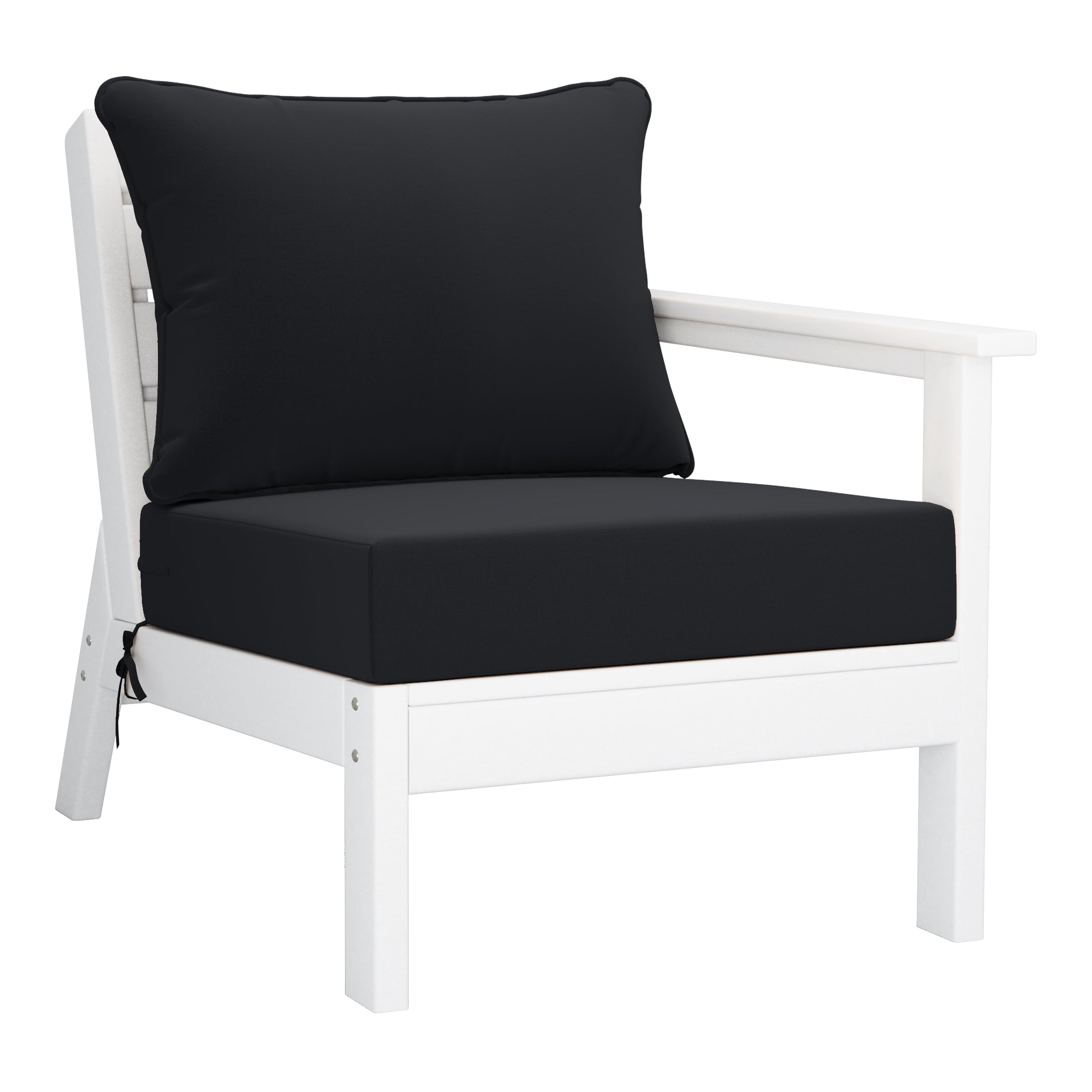 Avalon Outdoor Patio HDPE Sectional Sofa with Patio Cushions