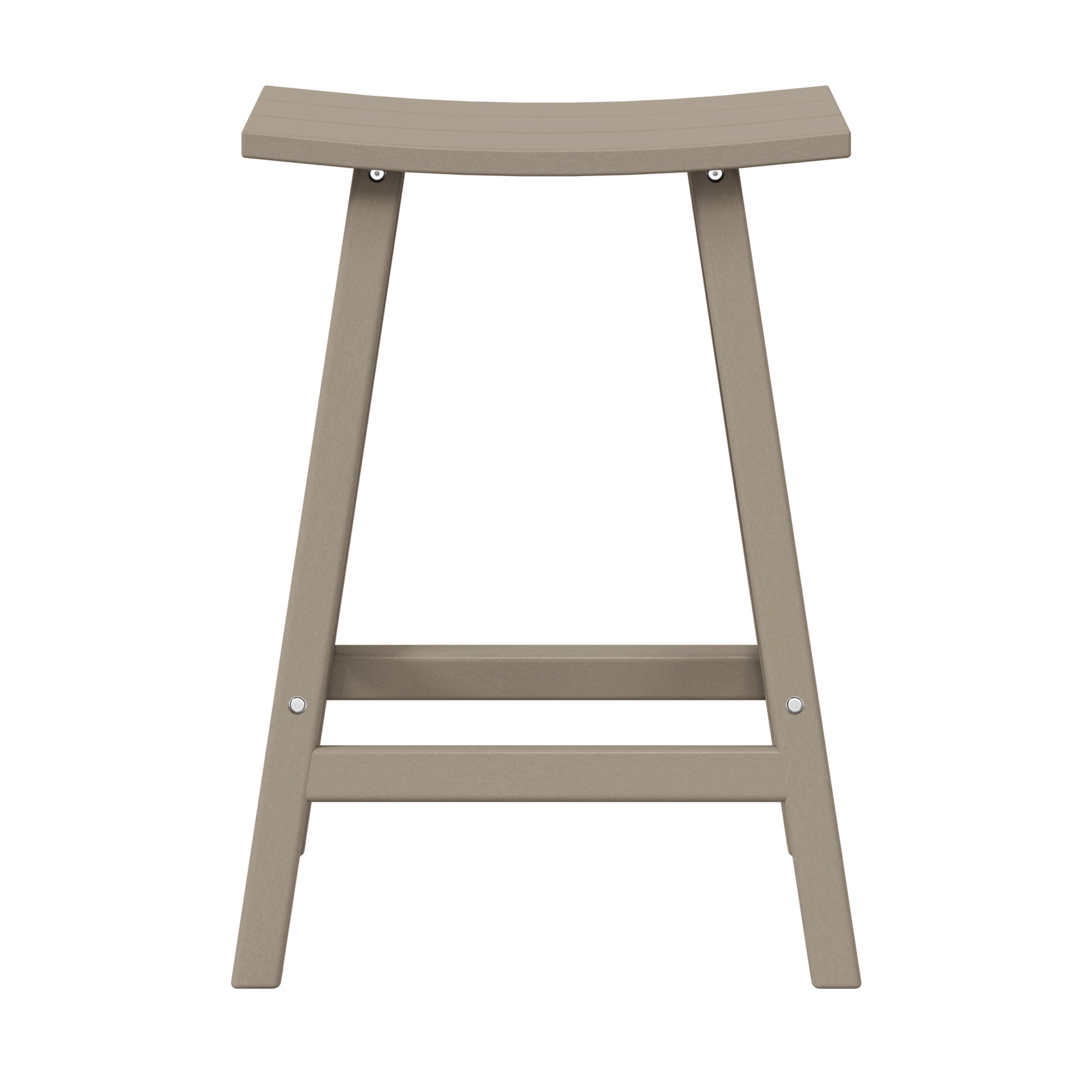 Malibu 24" HDPE Outdoor Patio Counter Height Bar Stool