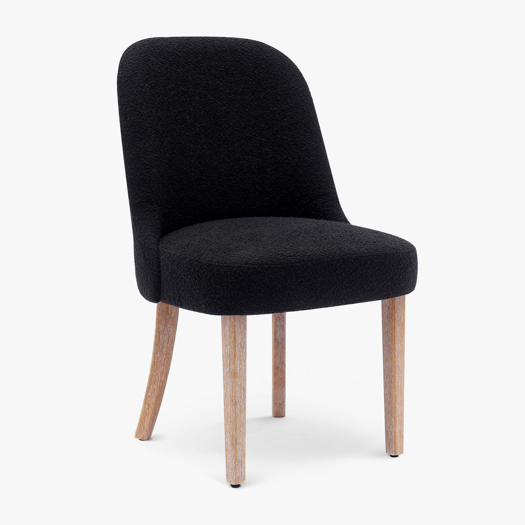 Genevieve Mid-Century Modern Upholstered Boucle Dining Chair