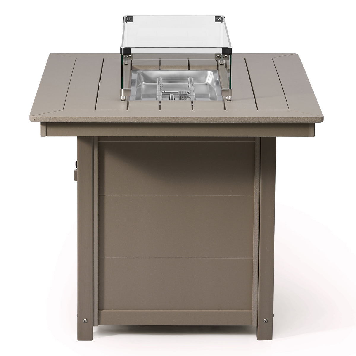 Helios 46" Modern Outdoor Patio Gas Propane Rectangular Fire Pit Table