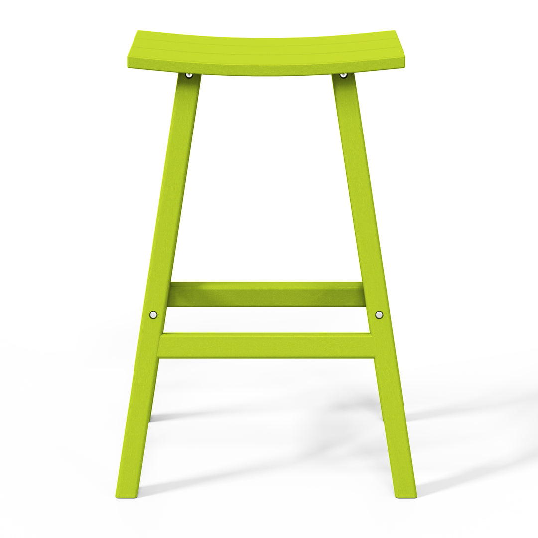 Malibu 2 piece set of 29" height Outdoor / Patio Saddle bar stools