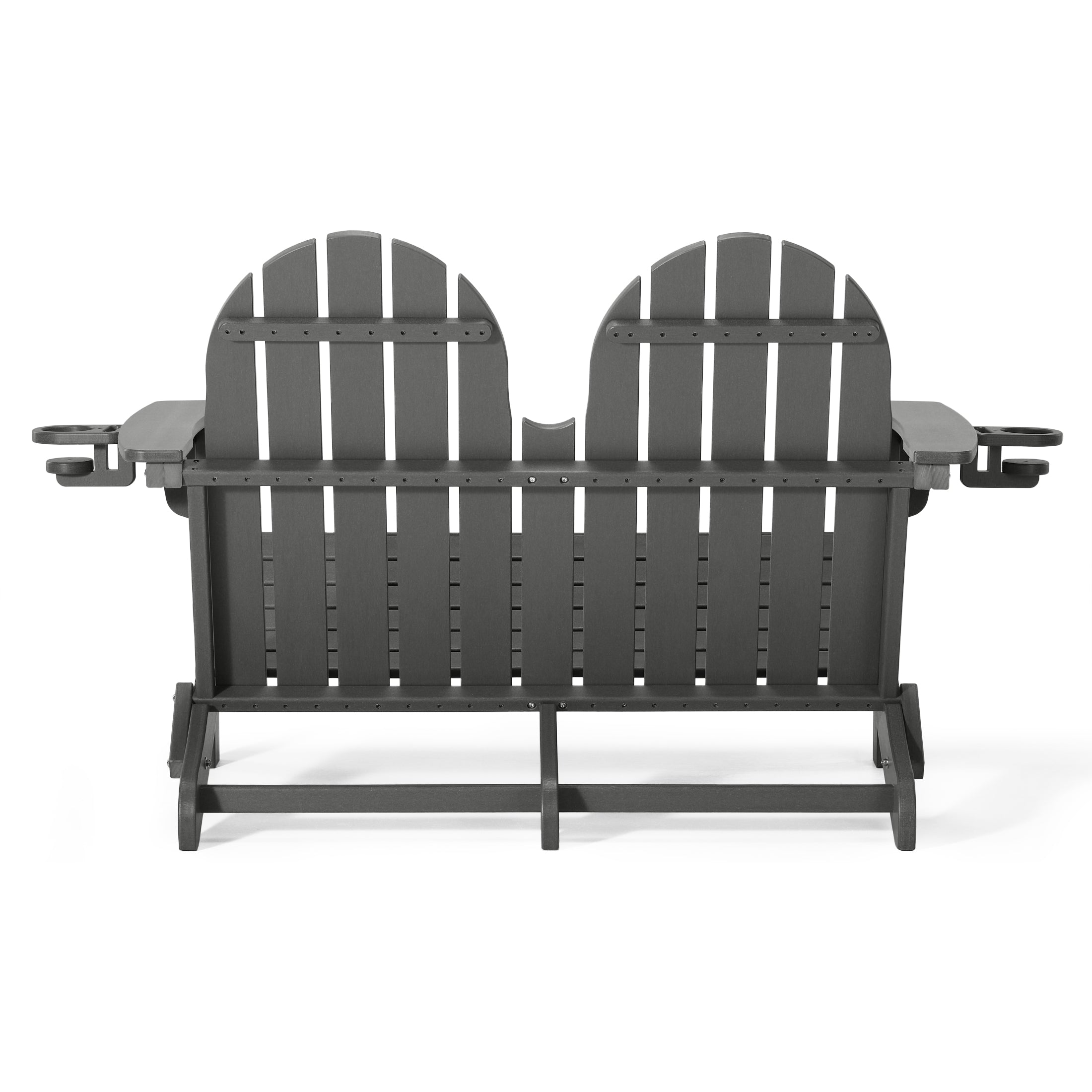 St. Augustine Outdoor Patio 49" HDPE Folding Adirondack Garden Bench
