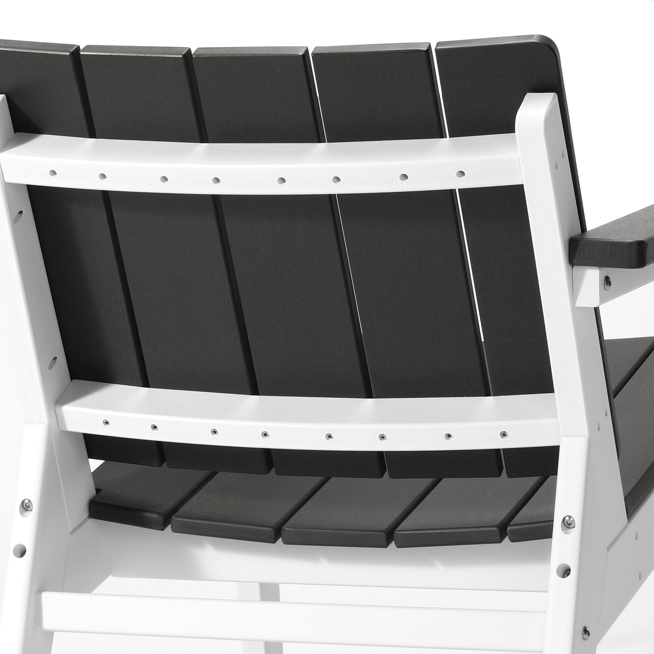 Pacifica 3-Piece Outdoor HDPE Conversation Set with Deep Seating Chairs and Round Side Table